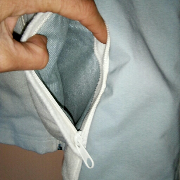 Columbia full zip fleece mid layer large white & gray - Picture 4 of 8